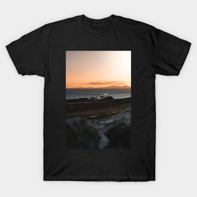 Neist Point Lighhouse in Isle of Skye Scotland T-Shirt by Danny Wanders